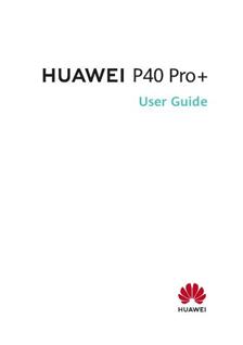 Huawei P40 Pro Plus manual. Tablet Instructions.